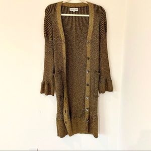 ❤️ “Apiece Apart” Metallic Gold Sweater/Dress